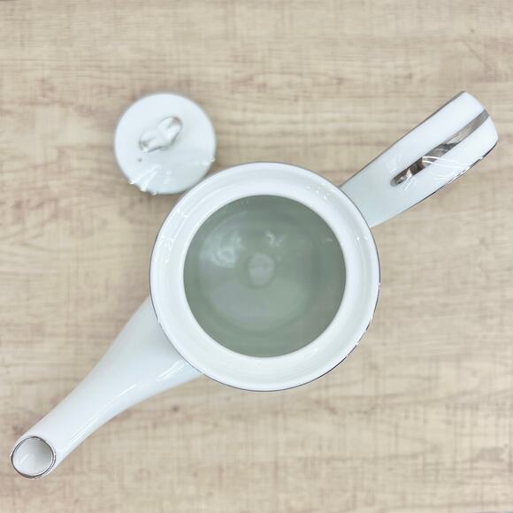 Noritake VINTAGE 50s Japanese Porcelain Bamboo Coffee Pot Handpainted Bamboo B12 - Picture 10 of 12